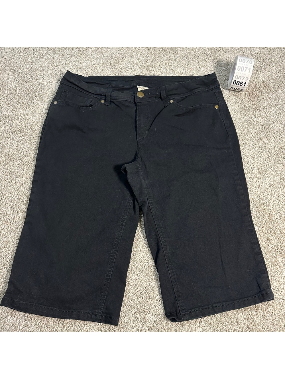 Faded glory black shorts
